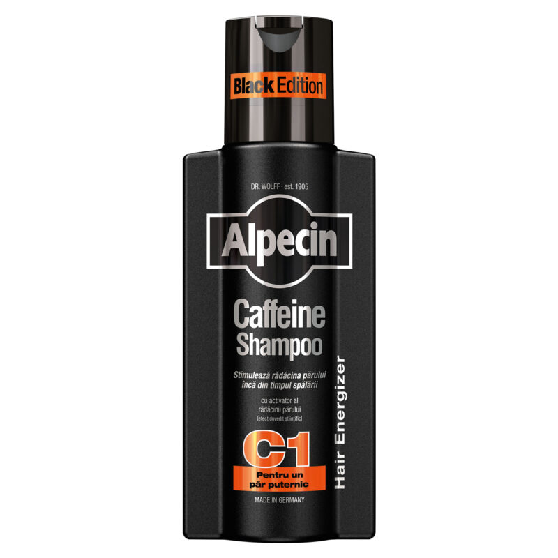 Șampon Black Edition C1 cu cafeină împotriva căderii părului