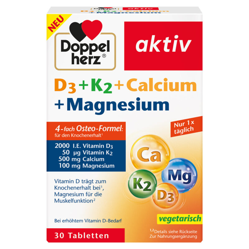 D3 + K2 + Calciu + Magneziu