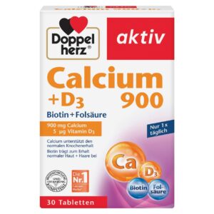Calciu 900 + D3 + Biotină + Acid Folic