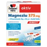 Magneziu 375 + B6 + B12 + Acid Folic