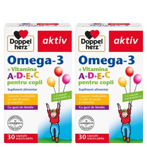 Pachet Promo: Omega-3 + Vitaminele A + D + E + C pentru copii