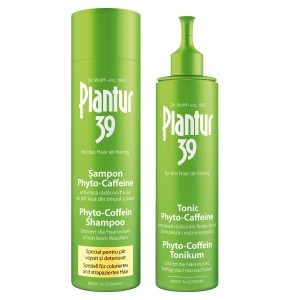 Pachet promo: Șampon pentru păr vopsit și deteriorat cu Phyto-Caffeine + Loțiune tonică pentru păr cu Phyto-Caffeine