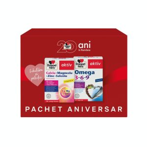 Pachet Aniversar: Calciu Magneziu Zinc Seleniu  + Omega 3-6-9