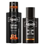 Pachet Promo: Șampon Black Edition C1 cu cafeină împotriva căderii părului + Loțiune tonică Hair Booster pentru păr