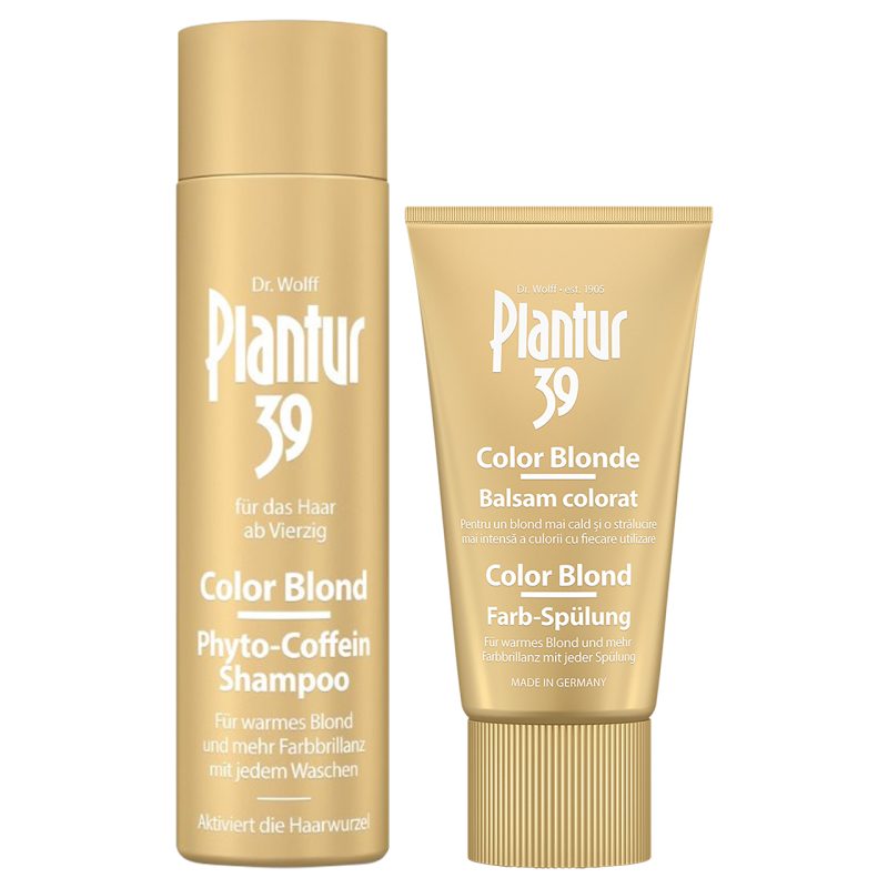 Pachet promo: Șampon nuanțator Color Blond cu Phyto-Caffeine + Balsam nuanțator Color Blond cu Phyto-Caffeine